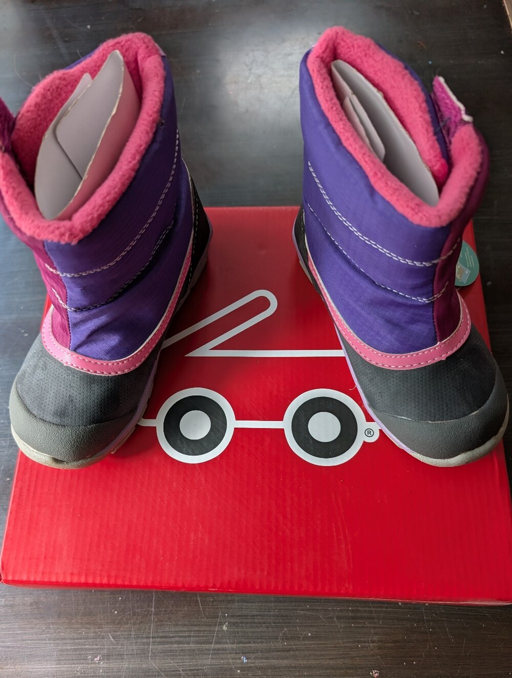 Box#6  See Kai Run Purple and Pink Kids Snow Boots 🥾